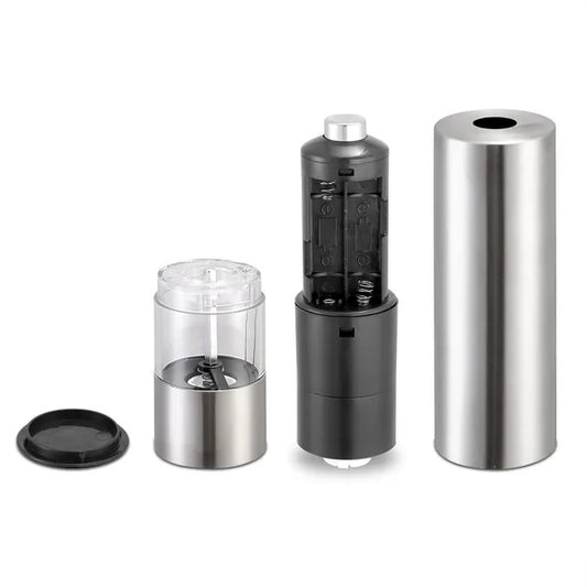 Electric Salt & Pepper Grinder – Adjustable Coarseness with LED Light