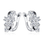 Flower Zircon Ear Studs – Sweet & Cool Earrings for Women Christmas Gift