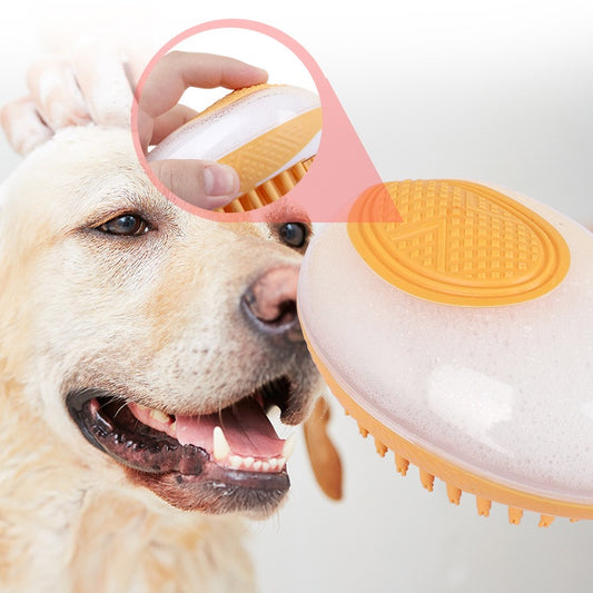 2-in-1 Pet Bath Brush – Dog & Cat Grooming Massage Comb