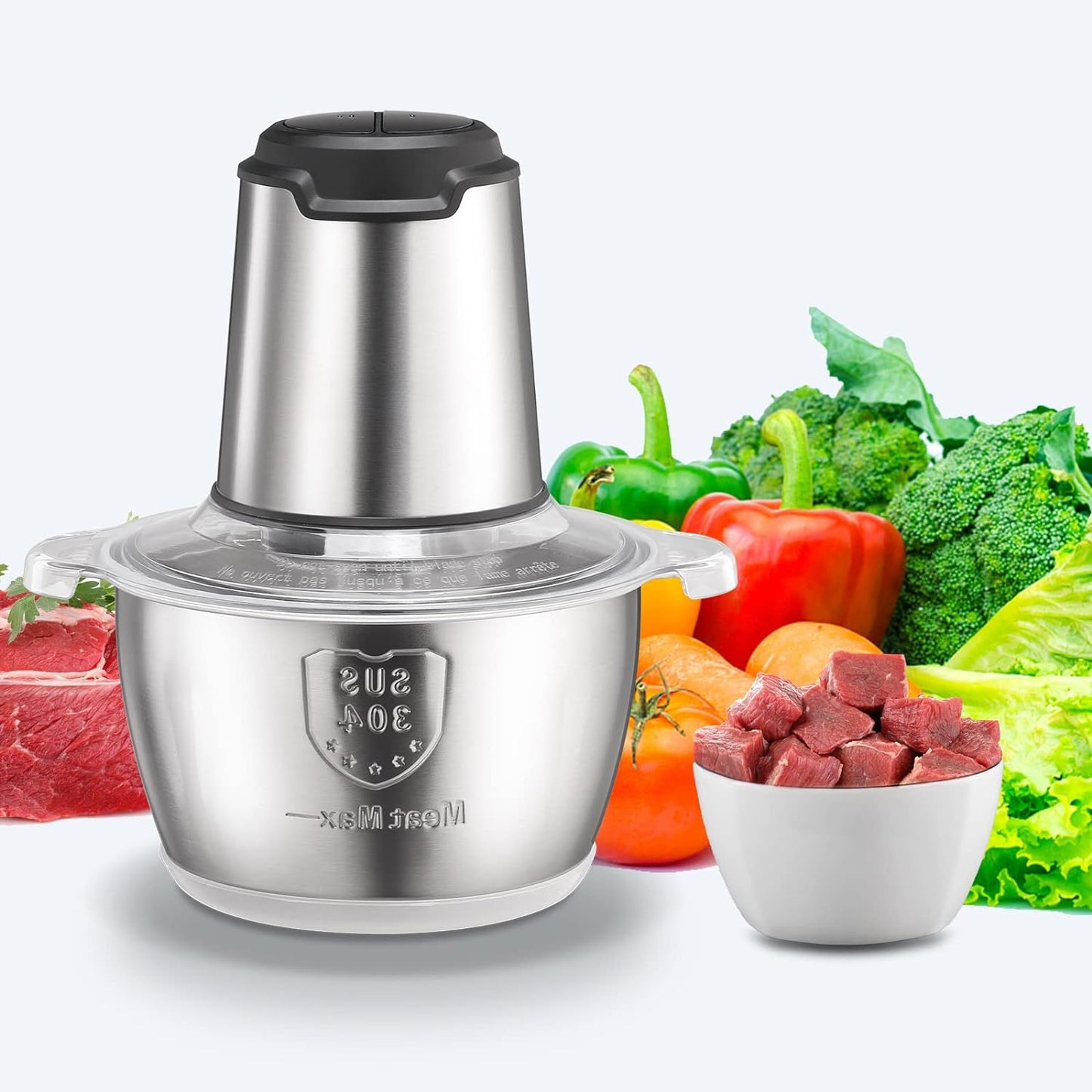 Electric Meat Grinder – Powerful Stainless Steel Mincer for Home Kitchen